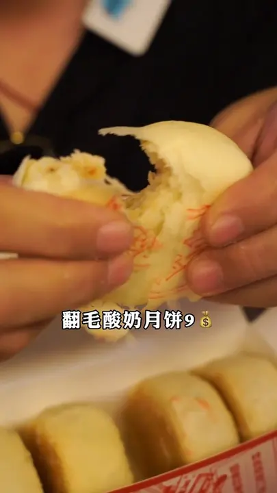 翻毛酸奶月饼