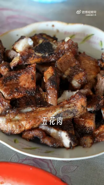 烤五花肉（带一点排骨）