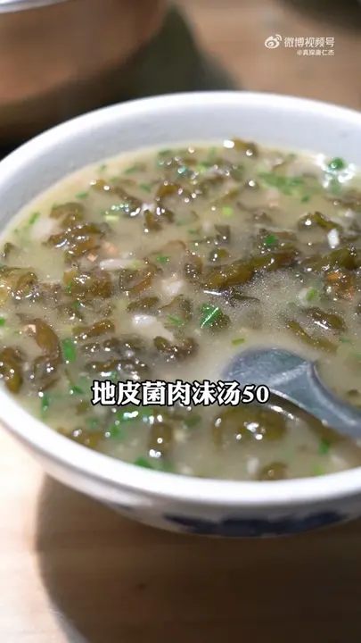 地皮菌肉沫汤