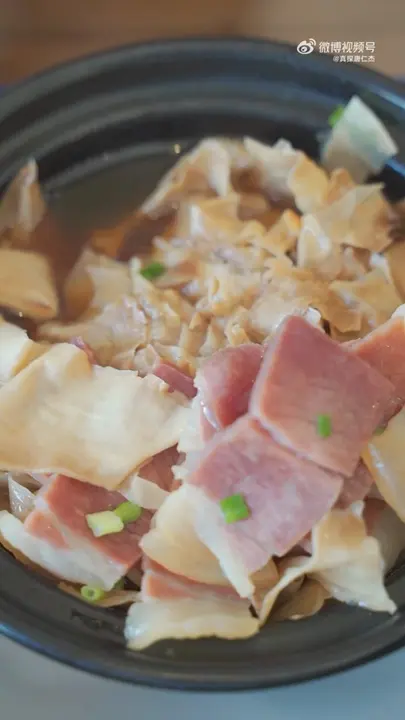 笋衣蒸腊肉